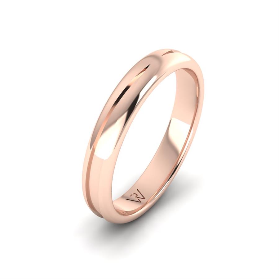 Alliances Modernes Homme Perle Or Rose