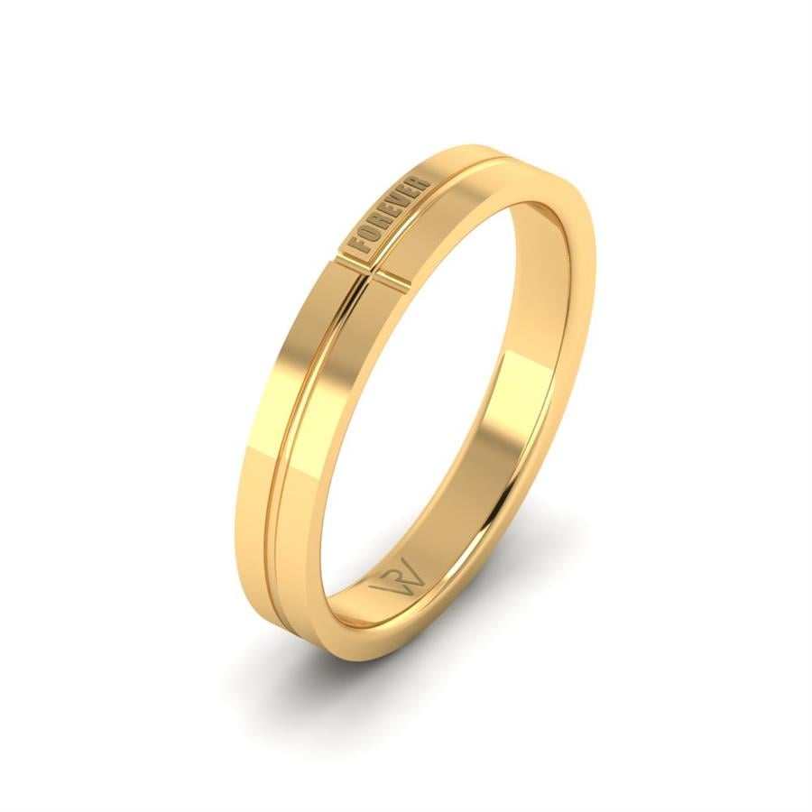 Alliances Modernes Homme Petalix Or Jaune