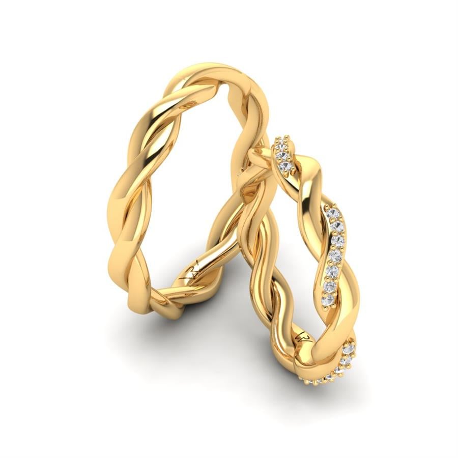 Alliances Modernes Promesse Or Jaune