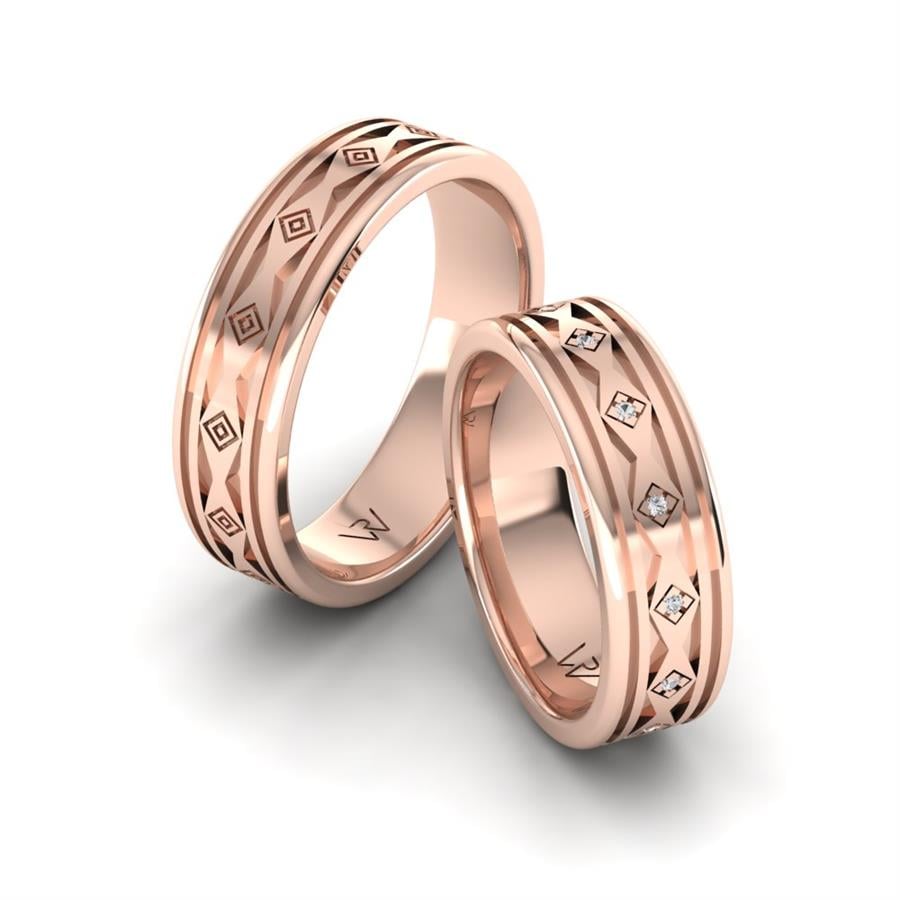 Alliances modernes Shinee Or Rose