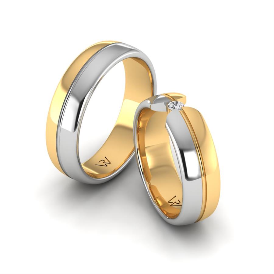 Alliances modernes universe Lyra Or Jaune Et Blanc