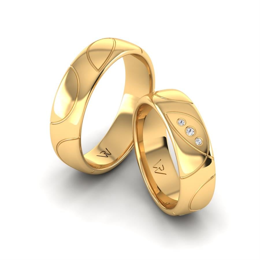 Alliances modernes White Feather Or Jaune