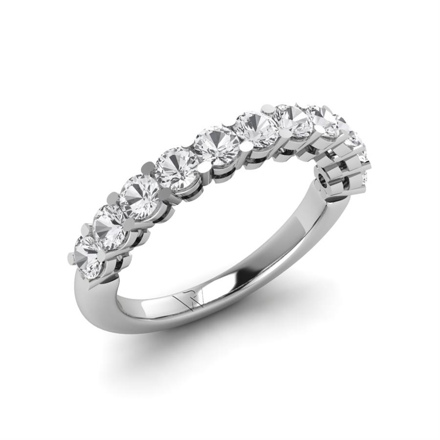Bagues Allure Argent Rhodié Blanc Oxyde de zirconium 1.15 ct