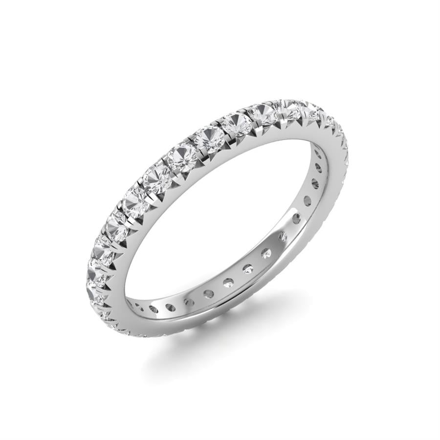 Bagues Amélia Argent Rhodié Blanc Diamant 1.2 ct
