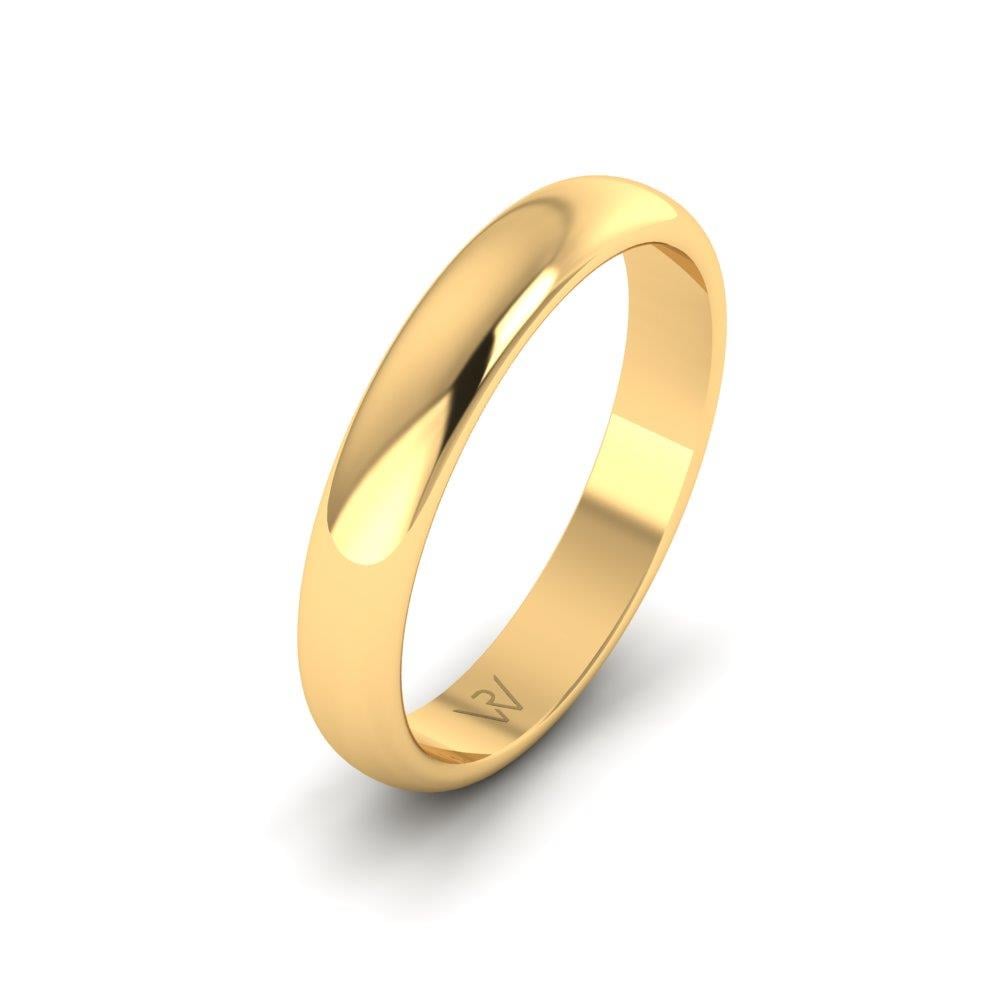 Modern wedding rings for men Happiness Yellow Gold 