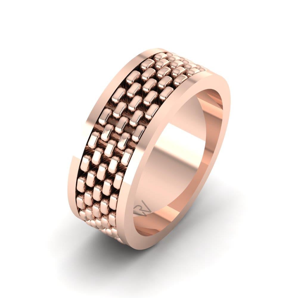 Modern wedding rings for women Soft Rose Gold 