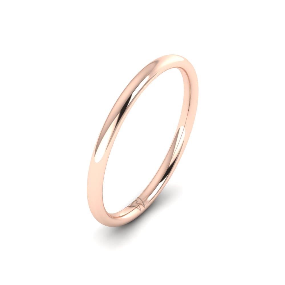 Classic wedding rings for men Flame Rose Gold 