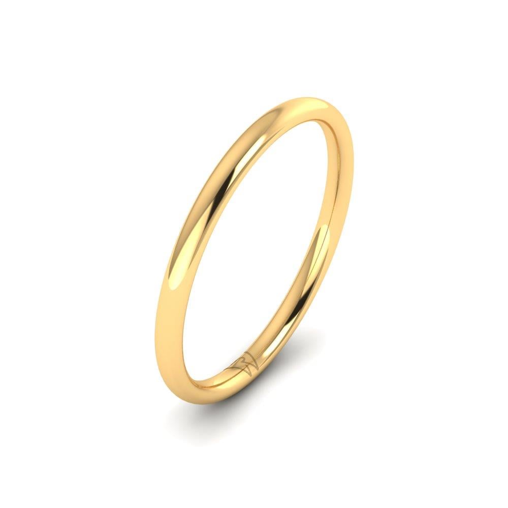 Classic wedding rings for men Flame Yellow Gold 
