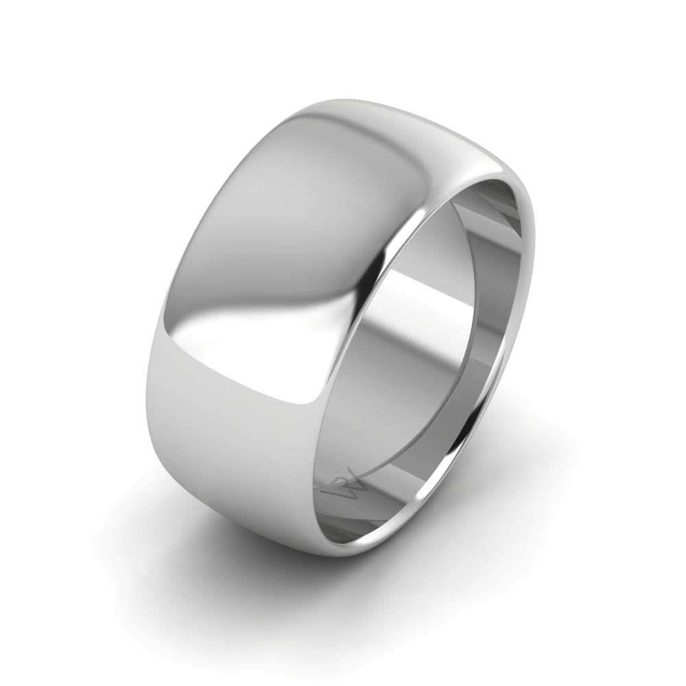 Classic wedding rings for men Folie White Gold 
