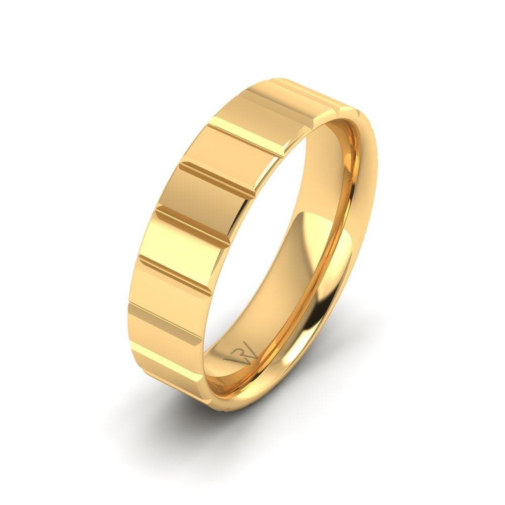 Classic wedding rings for men Lightning Yellow Gold 