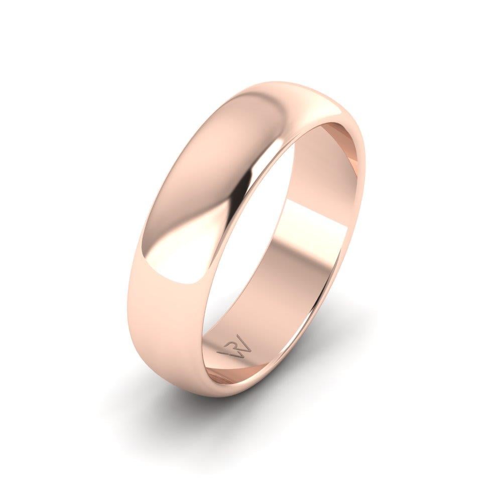 Classic wedding rings for men Fusionnel Rose Gold 