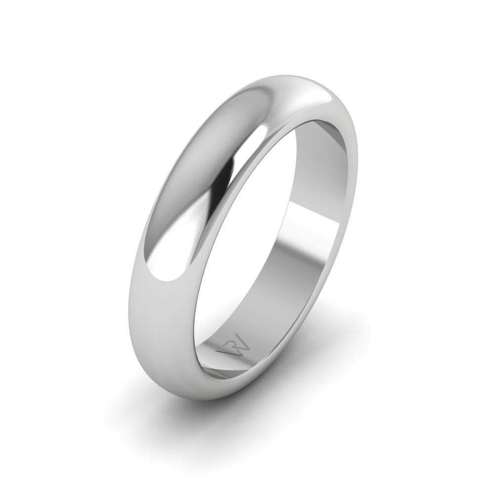 Modern wedding rings for men Merveille White Gold 