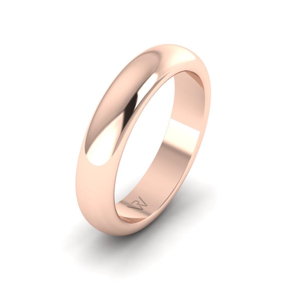 Modern wedding rings for men Merveille Rose Gold 
