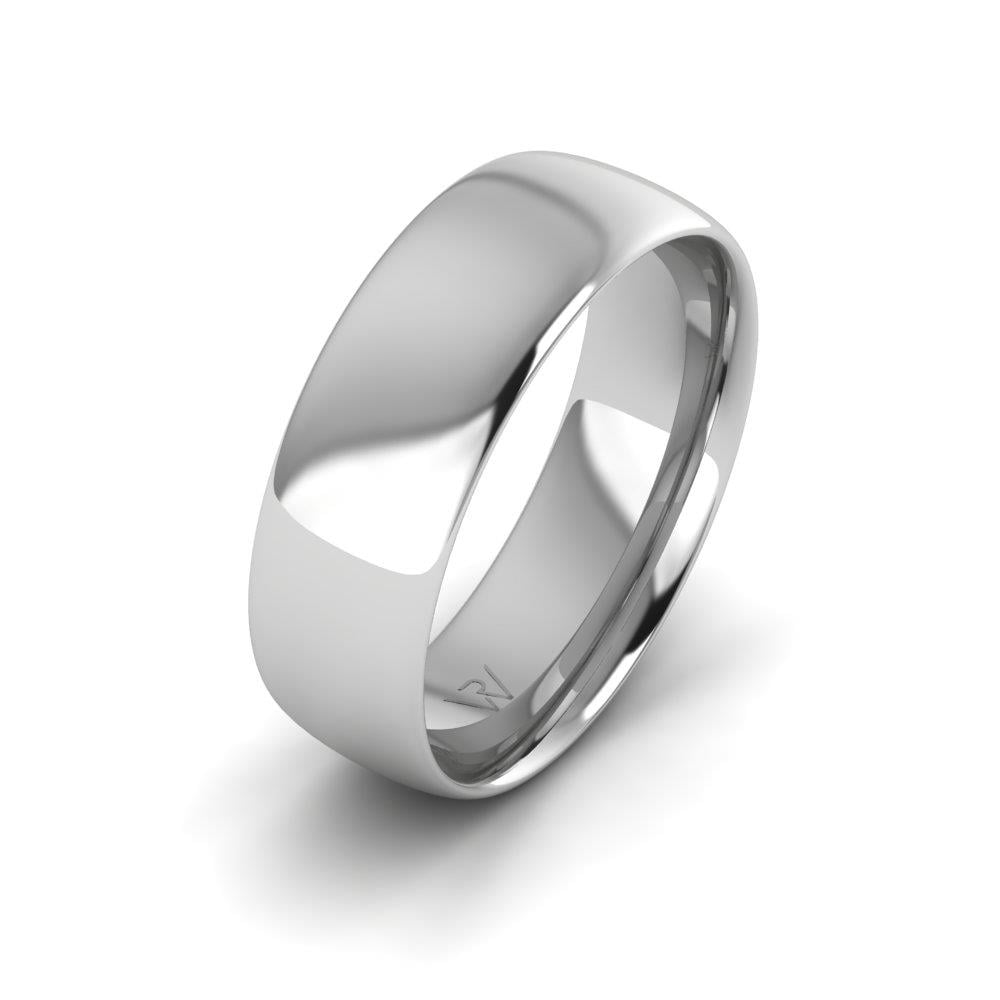 Classic wedding rings for men Mystique White Gold 