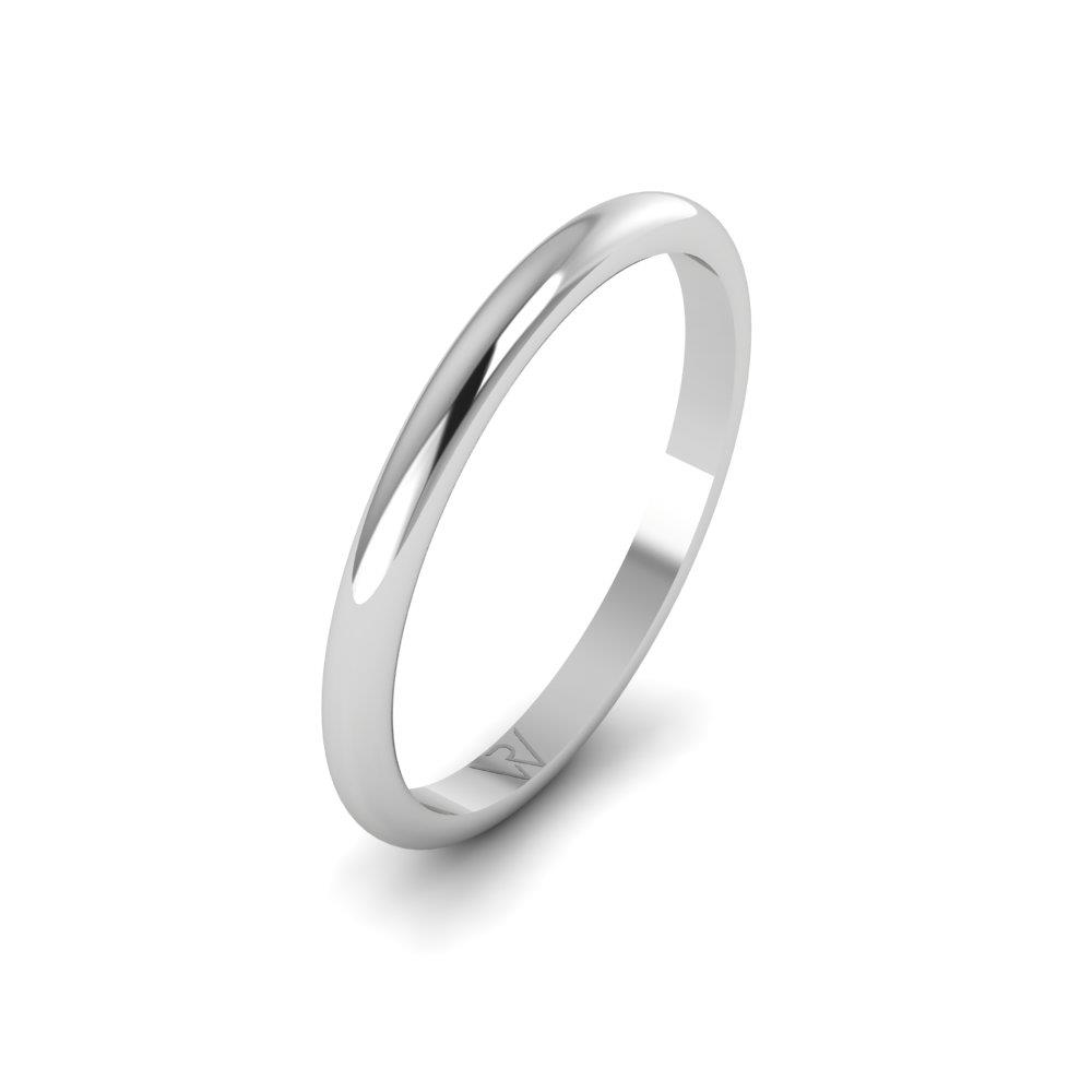 Classic men's wedding rings Passionnément White Gold 