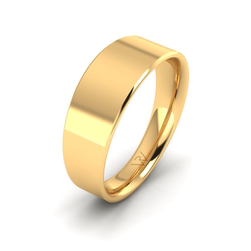 Classic men's wedding rings Promesse Yellow Gold 