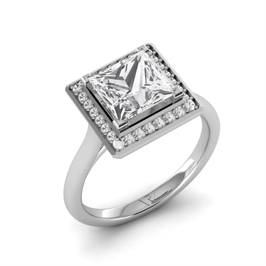 Solitaires Carensa Or Blanc Diamant 2.15 ct