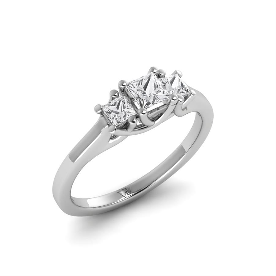 Solitaires Intense Or Blanc Diamant 0.60 ct