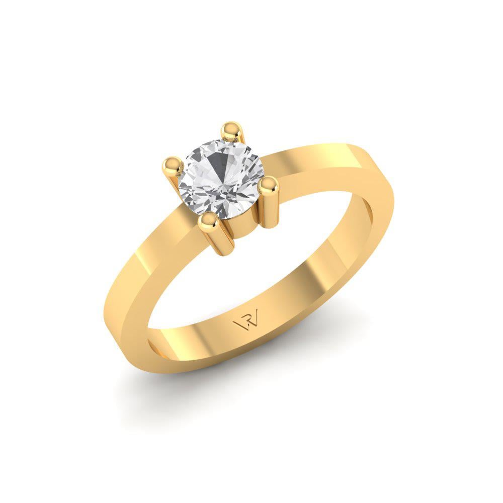 Solitaires Épuria Or Jaune Diamant 0.47 ct