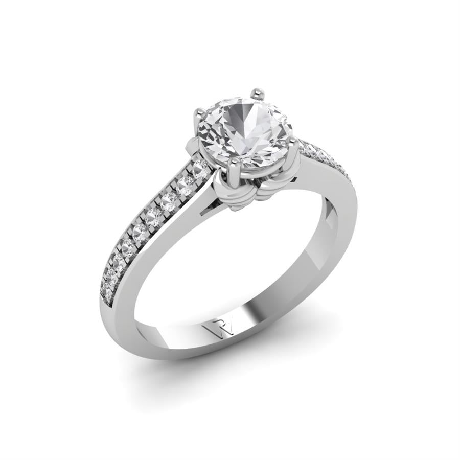 Solitaires Sublime Or Blanc Diamant 0.80 ct