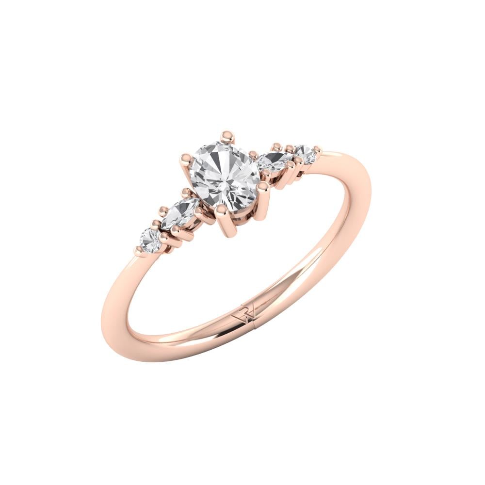 Solitaires Véralys Argent Pierre Dalloz 0.33 ct
