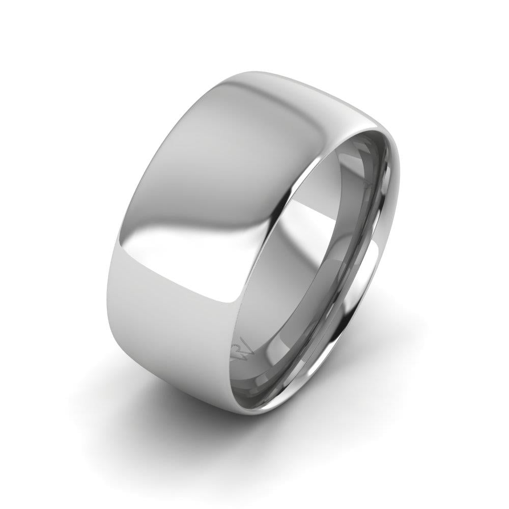 Classic men's wedding rings Soft White Gold 