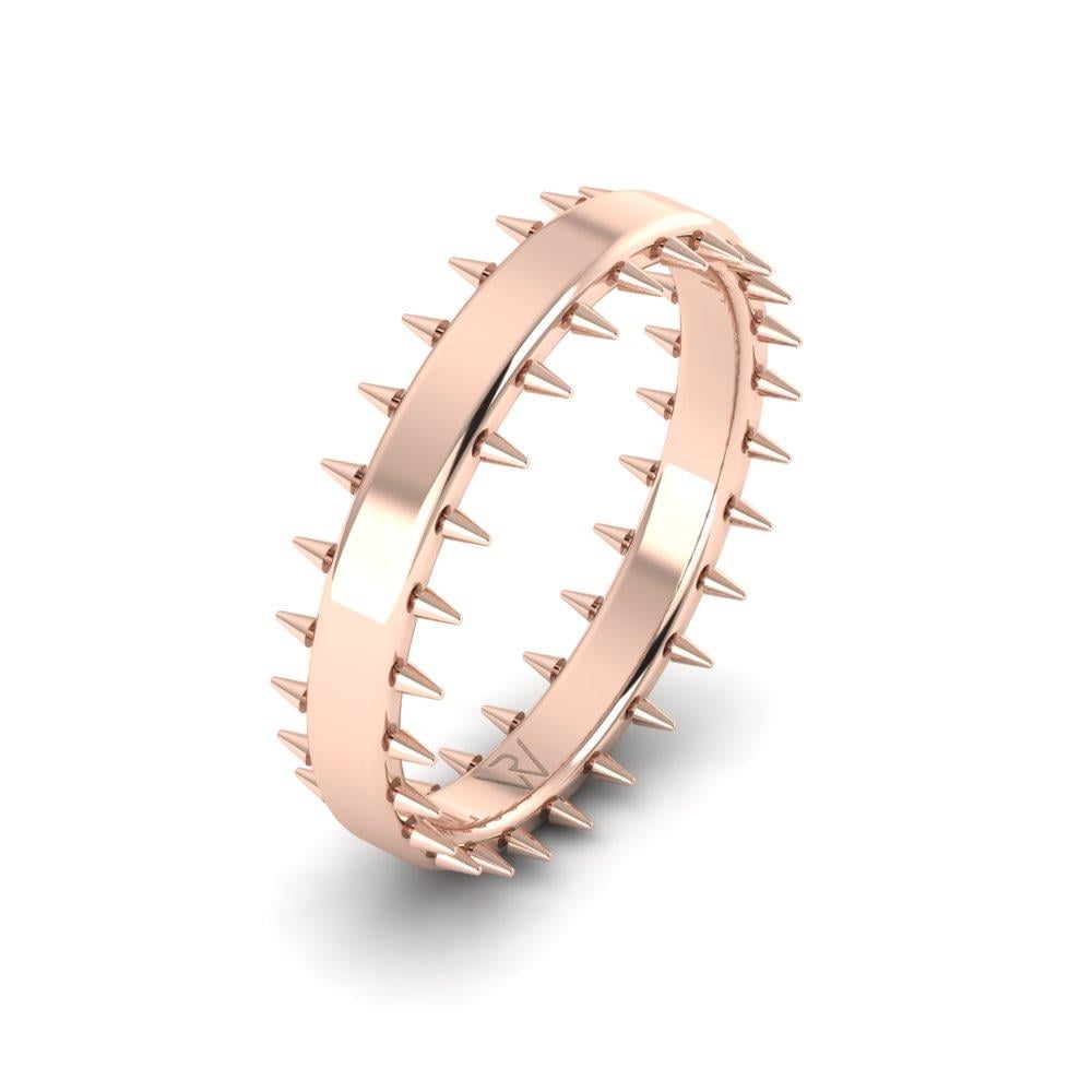Modern wedding rings for men Sparkle Rose Gold 