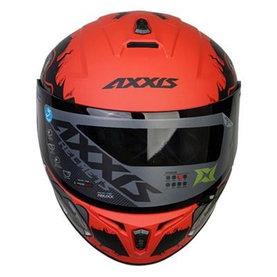 Axxis Draken Trooper Matt Red Full Face Motosiklet Kaskı