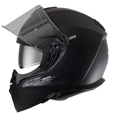 Axxis Gecko Sv Solid Matt Black Çene Açilir Motosiklet Kaskı