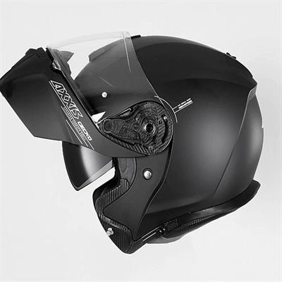 Axxis Gecko Sv Solid Matt Black Çene Açilir Motosiklet Kaskı