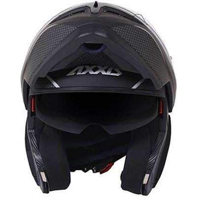 Axxis Roc Sv Solid Matt Black Çene Açilir Kask
