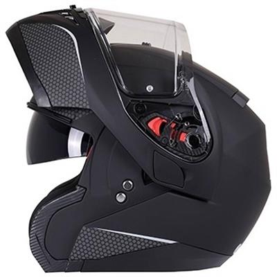 Axxis Roc Sv Solid Matt Black Çene Açilir Kask