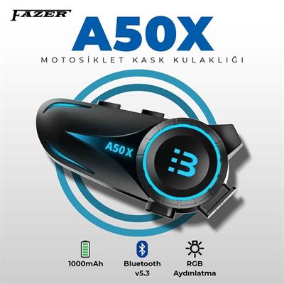 Fazer A50X Kask Bluetooth Kulaklık Mikrofon Seti - Interkom