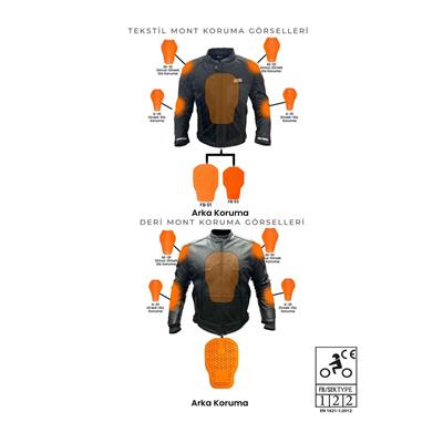 Forte GT 2001057 Dark Night 4 Mevsim Kadın Motosiklet Montu