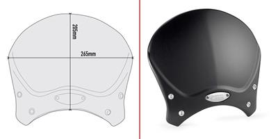 Givi 100ALB BMW R NINE T (14-19) - YAMAHA XSR 700 (16-20)- XSR 900 (16-20) Rüzgar Siperlik