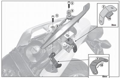 Givi 1109FZ HONDA INTEGRA 700 (12-13) Arka Çanta Taşıyıcı