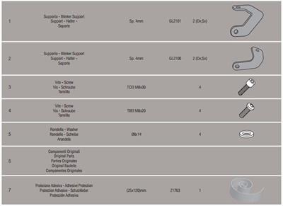 Givi 1111KIT HONDA NC 700 X-S - NC 750 X-S - NC 750 X-S DCT (12-15) Yan Çanta Taşıyıcı Bağlantı Kiti