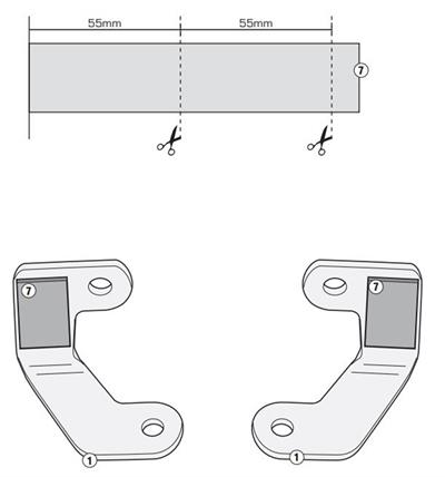 Givi 1111KIT HONDA NC 700 X-S - NC 750 X-S - NC 750 X-S DCT (12-15) Yan Çanta Taşıyıcı Bağlantı Kiti