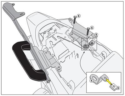 Givi 1132FZ HONDA VFR 800 F (14-20) Arka Çanta Taşıyıcı