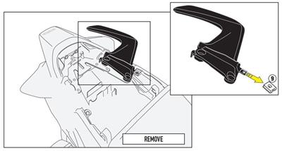 Givi 1132FZ HONDA VFR 800 F (14-20) Arka Çanta Taşıyıcı