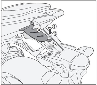 Givi 2118FZ YAMAHA MT-07 (14-17) Arka Çanta Taşıyıcı