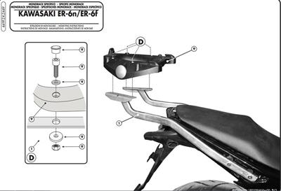 Givi 449FZ KAWASAKI ER-6N - ER-6F 650 (09-11) Arka Çanta Taşıyıcı