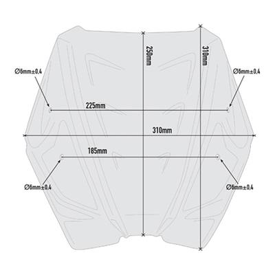Givi A7708 KTM DUKE 790 (18-20) - 890 DUKE R (21-23) Rüzgar Siperlik