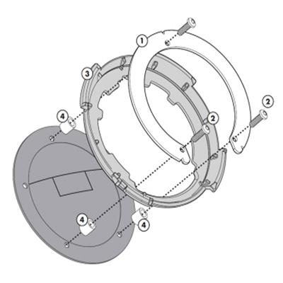 Givi Bf05 Depo Üstü Çanta Aparatı (Yamaha - Augusta)