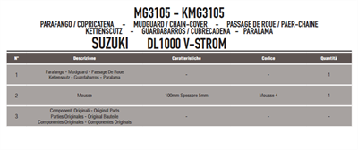 Givi MG3105 Suzuki Dl 1000 V-Strom (14-16) Zincir Muhafaza Ve Çamurluk