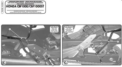 Givi PL208 HONDA CBF 1000 - CBF 1000ST (10-14) Yan Çanta Taşıyıcı