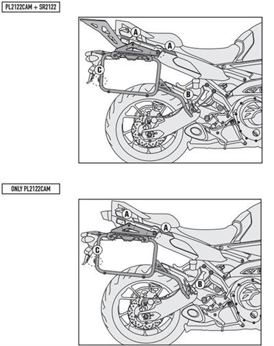 Givi PL2122CAM YAMAHA TRACER 900 (15-17) Yan Çanta Taşıyıcı
