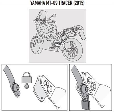 Givi PLR2122 YAMAHA TRACER 900 (15-17) (15-17) Yan Çanta Taşıyıcı