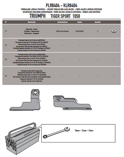 Givi PLR6404 TRIUMPH TIGER SPORT 1050 (13-19) Yan Çanta Taşıyıcı