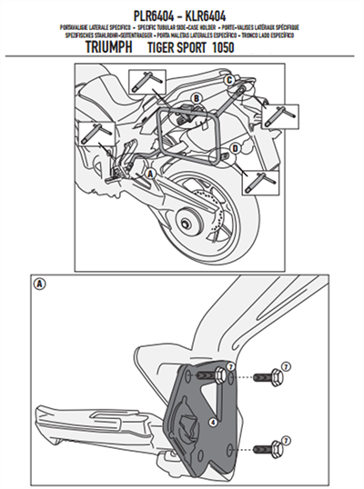 Givi PLR6404 TRIUMPH TIGER SPORT 1050 (13-19) Yan Çanta Taşıyıcı